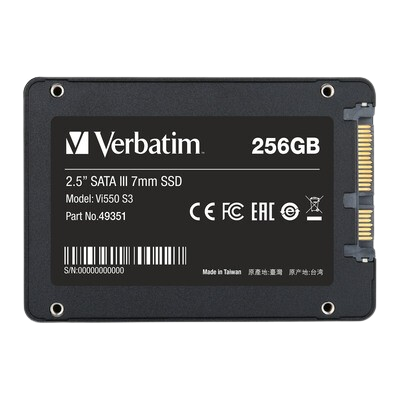 Verbatim 256GB Vi550 2.5″ Internal Solid State Drive SSD - Image 3