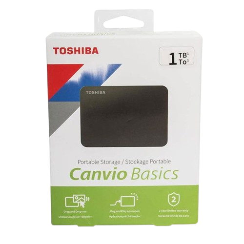 Toshiba Canvio Basics 1TB External USB 3.0 Portable Hard Drive