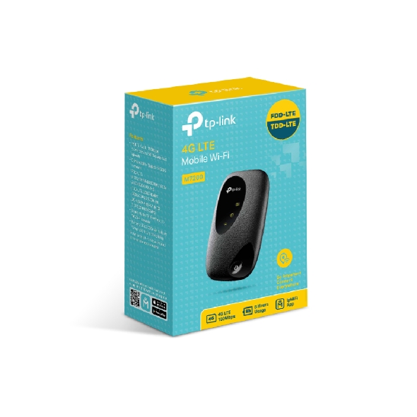 TP Link M7200 4G LTE Portable Wi-Fi MiFi Router - Image 2